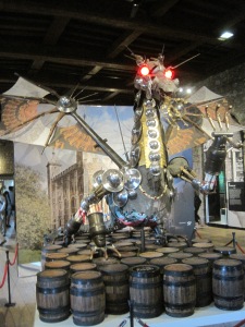 an armoured dragon housed in the Tower